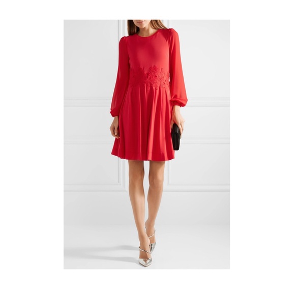 MICHAEL Michael Kors Lace Trimmed Mini Dress - Picture 1 of 4